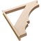 Ekena Millwork 5 1/2-in W x 46-in D x 46-in H Balboa Slat Rough Cedar Woodgrain TimberThane Outlooker, Primed Tan OUTUR055X46X46BOA24RCPR - alternate 2